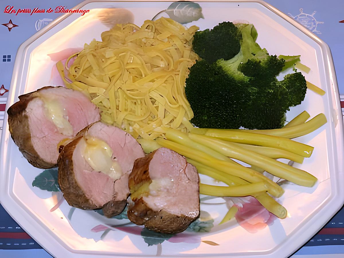 recette Filet de porc aux poires et fromage suisse