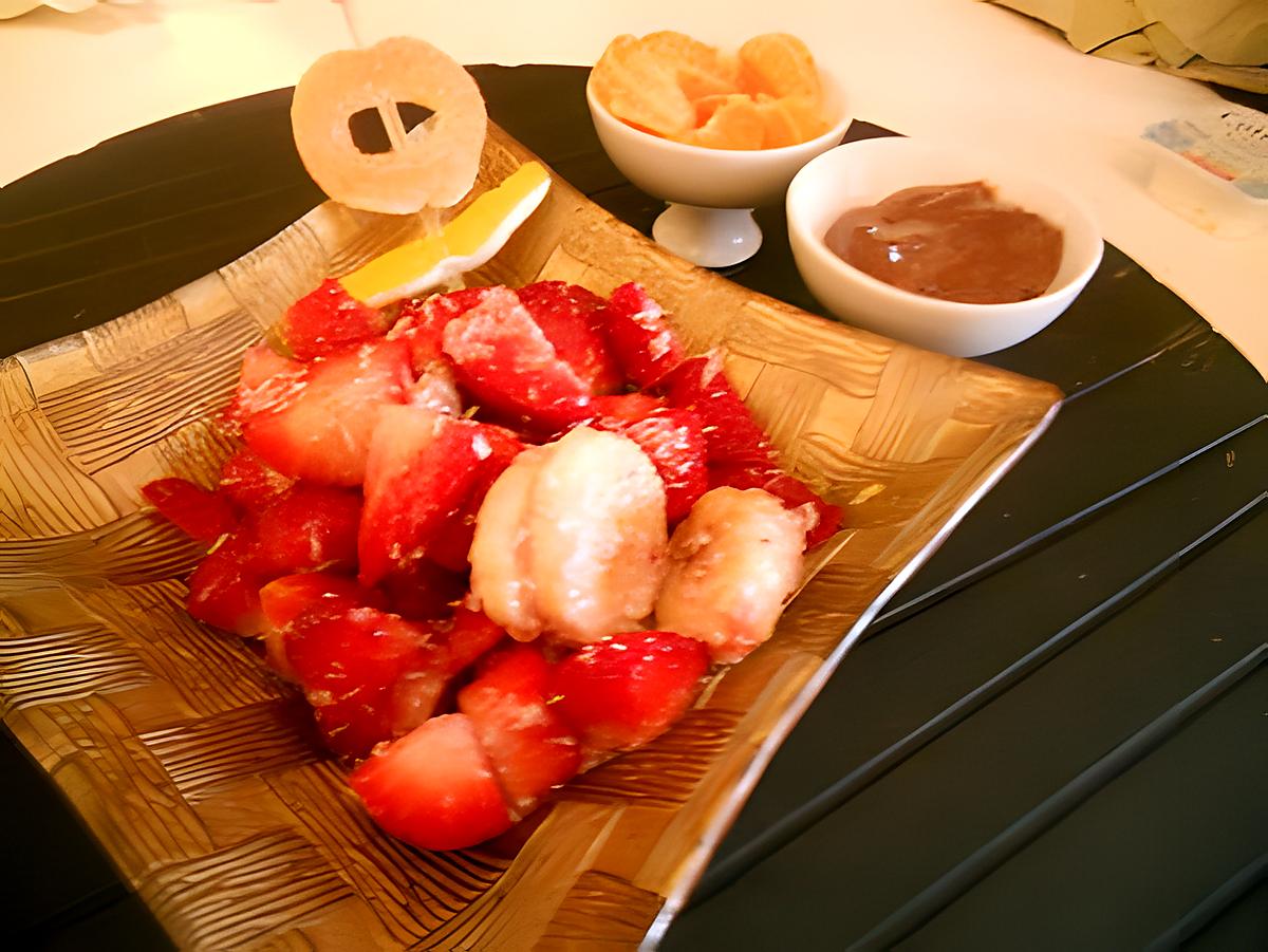 recette Salade fraise-banane-coco