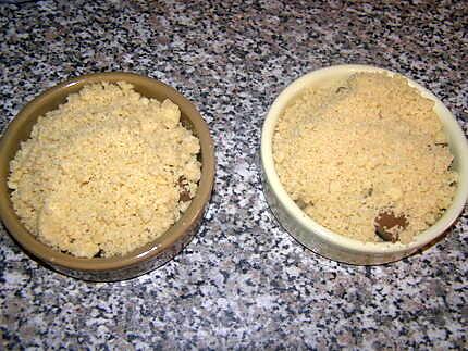 recette crumble poire praline