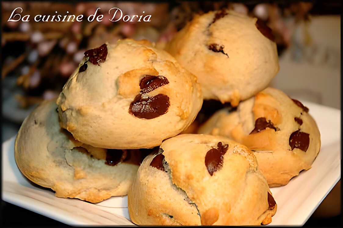 Petits gâteaux aux pépites de chocolat et miel des Cévennes