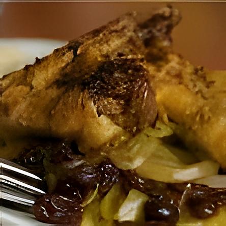 recette POULET AUX OIGONS(à l'orange)