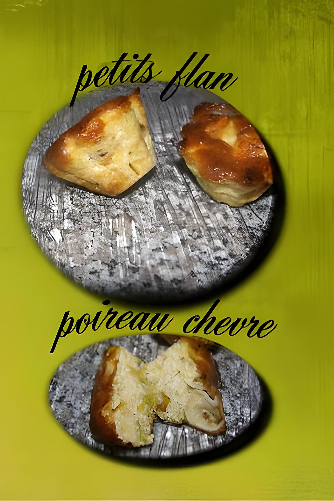 recette petit flan poireau chevre