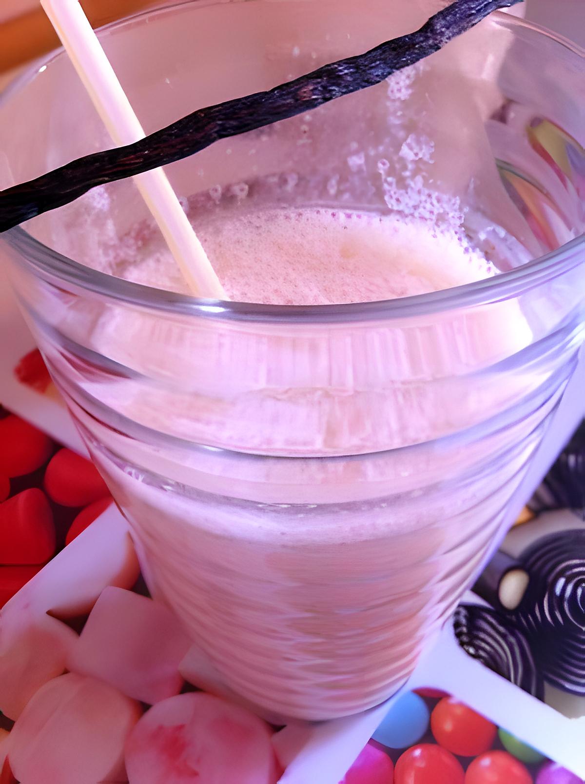 recette Milk shake à la vanille et peche
