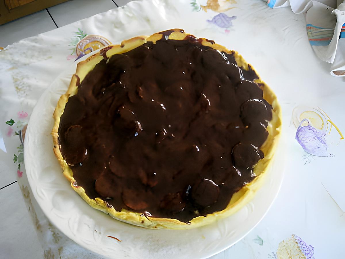 recette TARTE BANANE CHOCOLAT