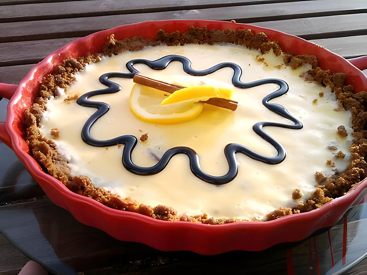 recette Tarte au citron et speculos