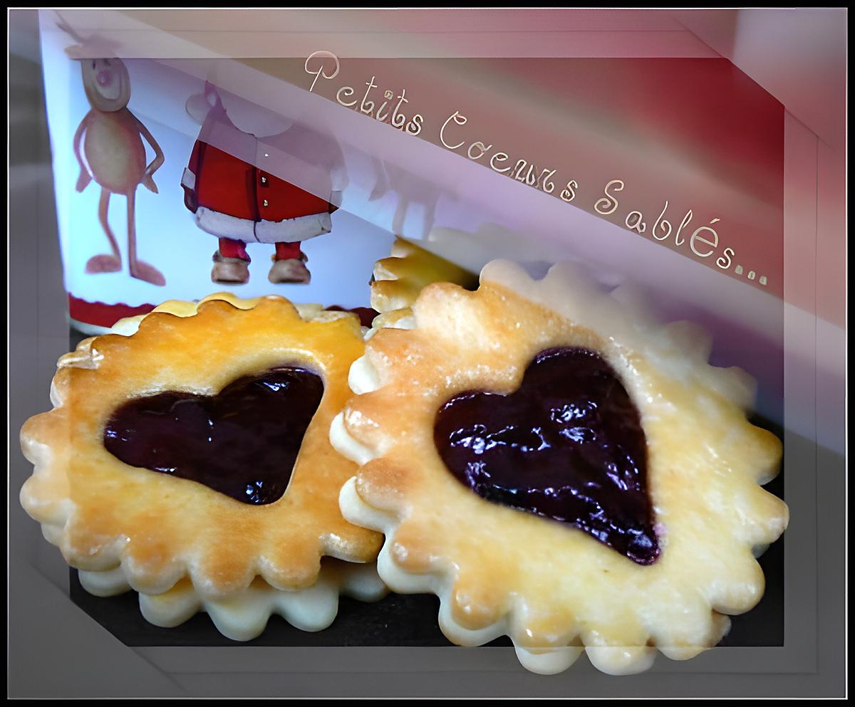 recette COEURS SABLES ou BREDELE A LA CONFITURE DE MURES