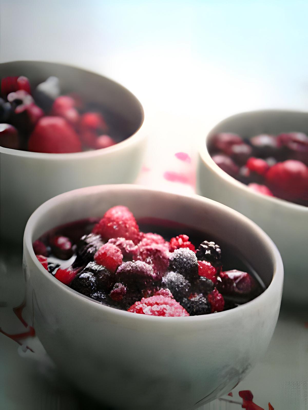 recette Cocotte de fruits rouges et griottes à l'orange