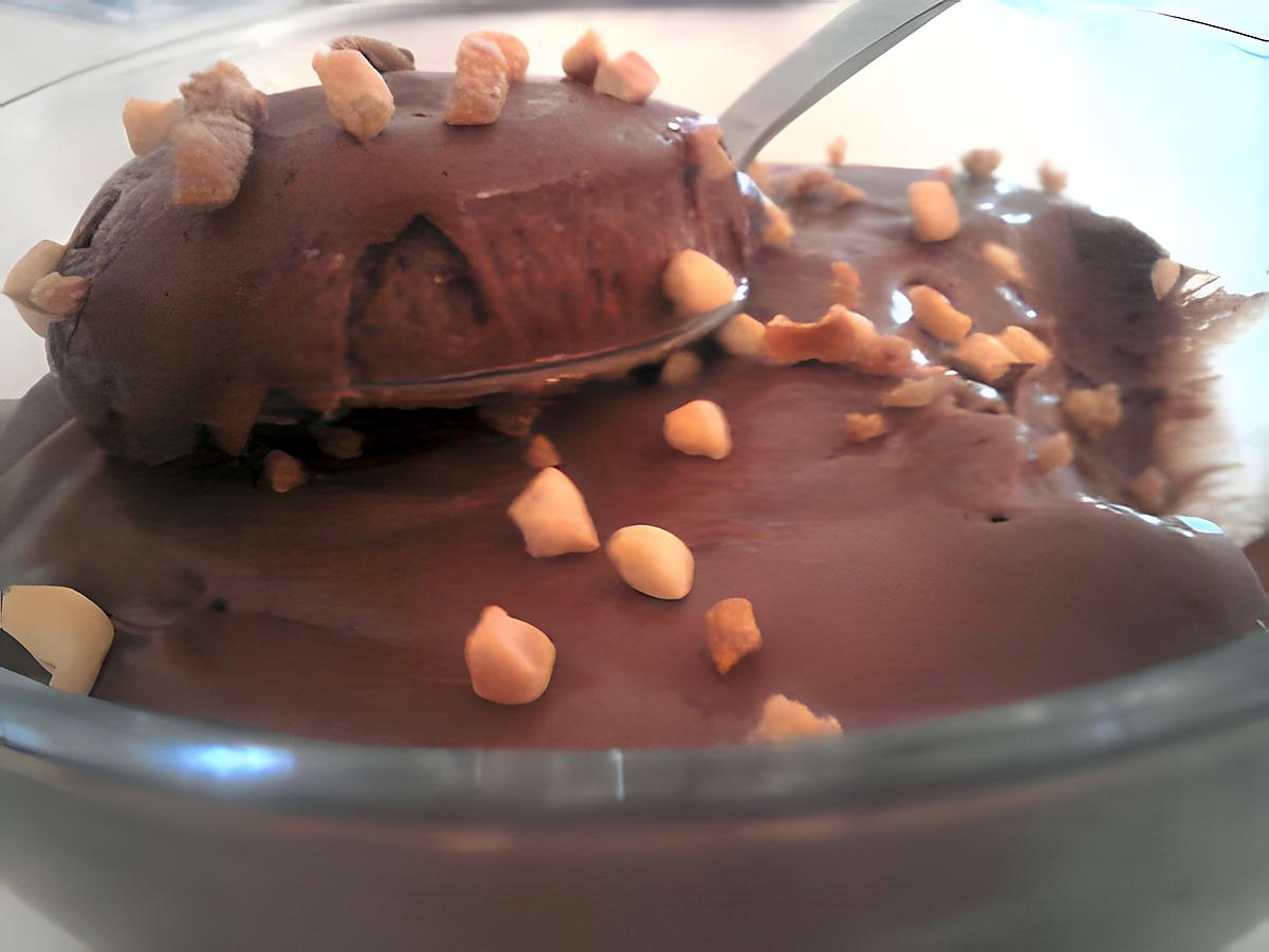 recette Mousse au chocolat aux eclats de noisette caramelisé