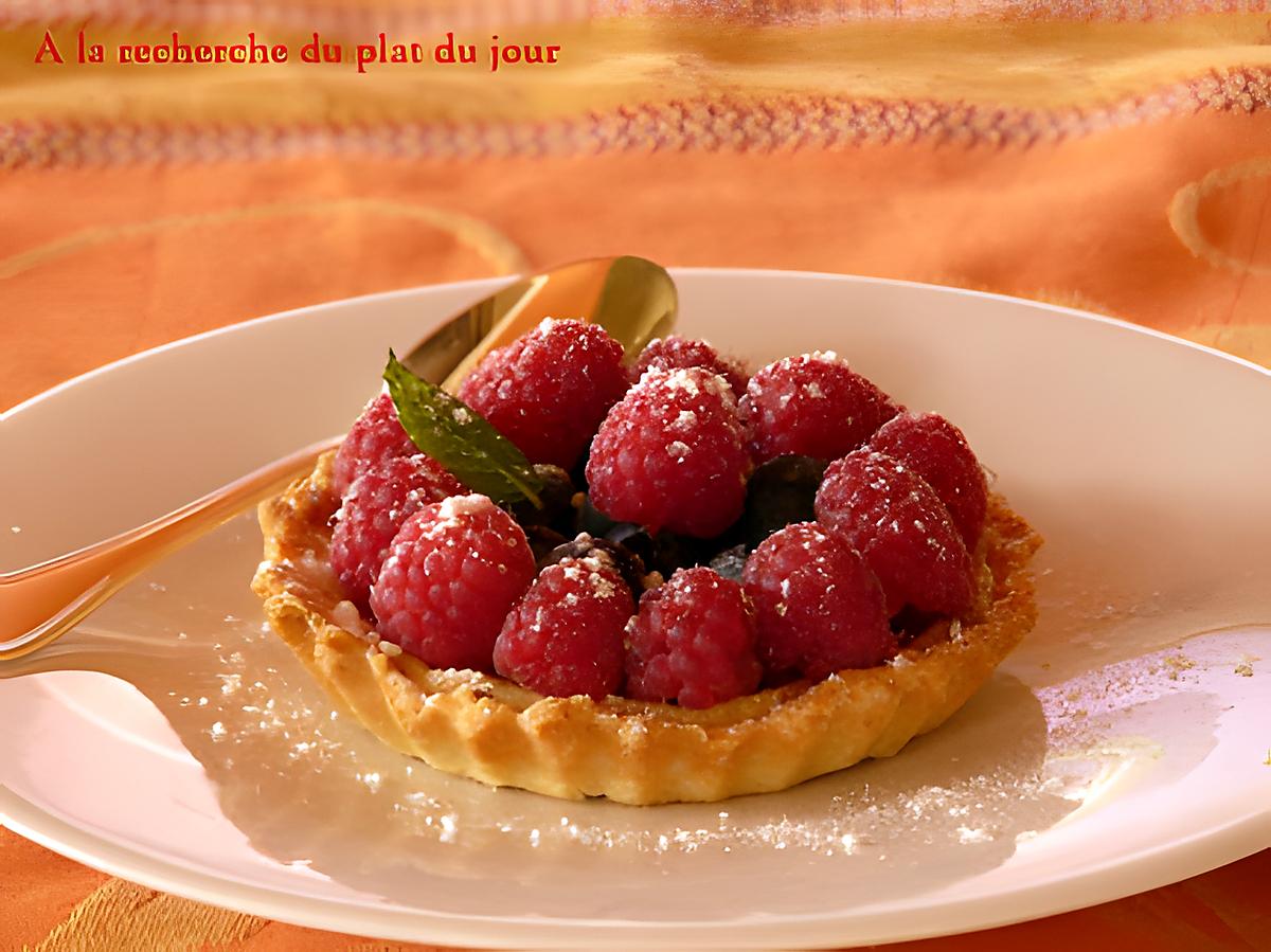 recette Tartelettes aux fruits rouges et au muscat