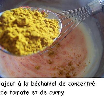 recette Gratinée de poisson au curry