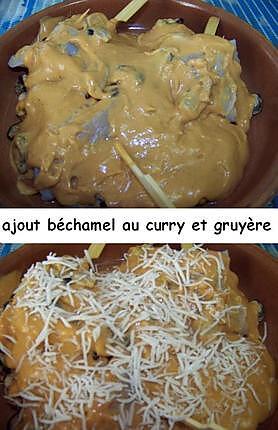 recette Gratinée de poisson au curry