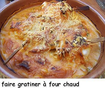 recette Gratinée de poisson au curry