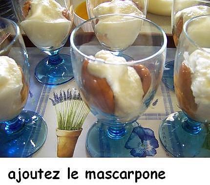 recette Coupes « tiramisu  minneola »