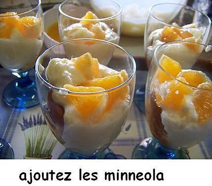 recette Coupes « tiramisu  minneola »