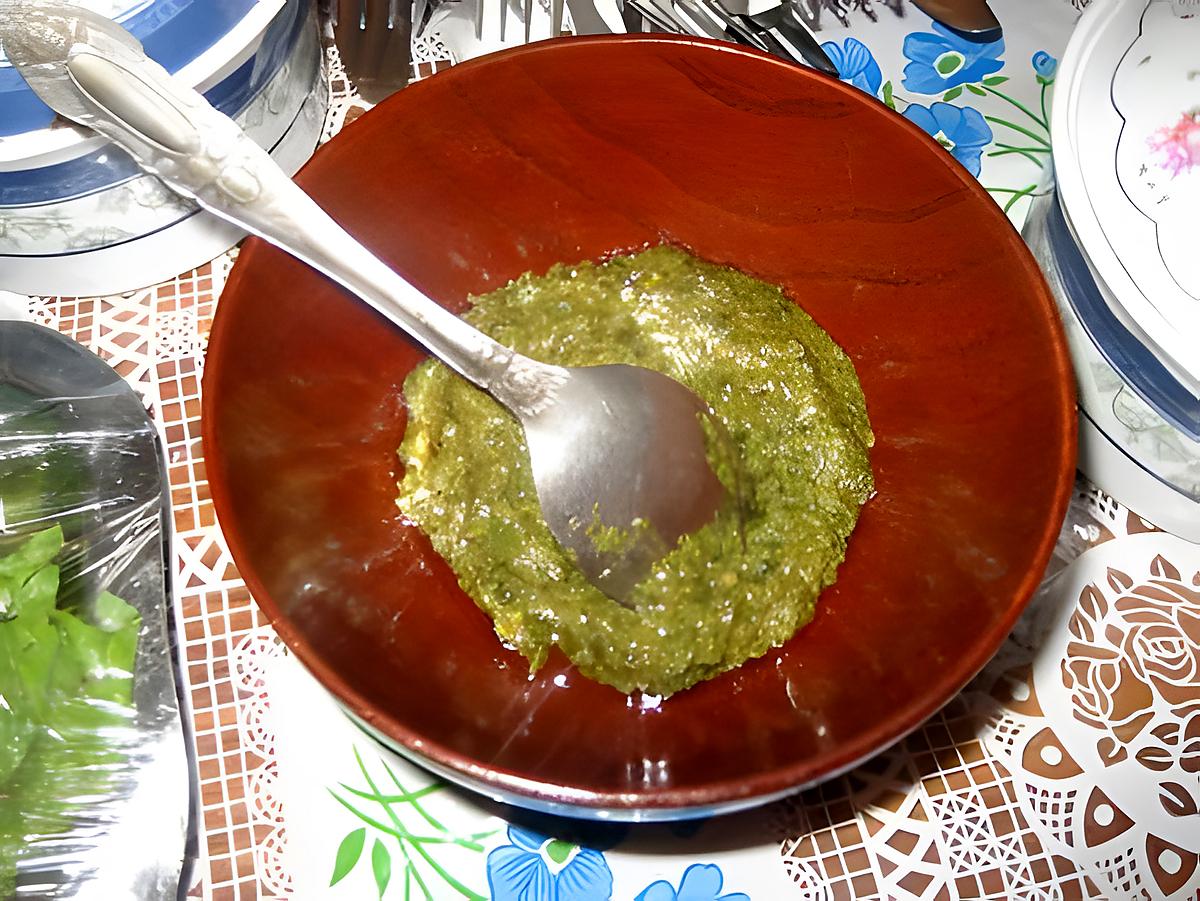 recette SAUCE VERTE