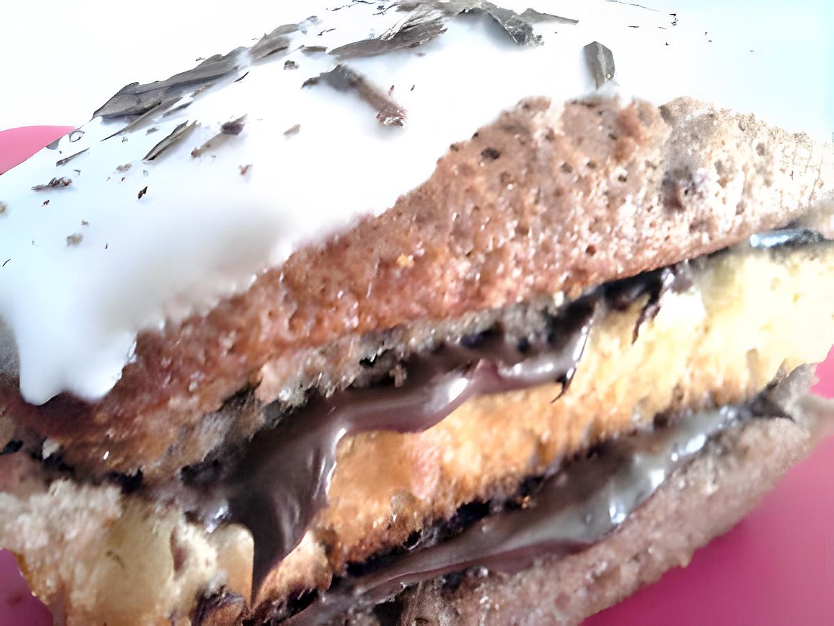 recette Cake au deux chocolat façon napolitain