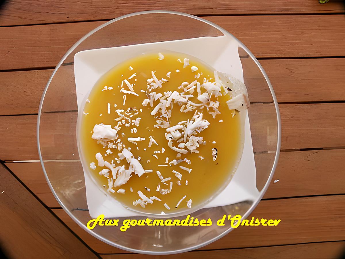 recette Blanc manger mangue-noix de coco