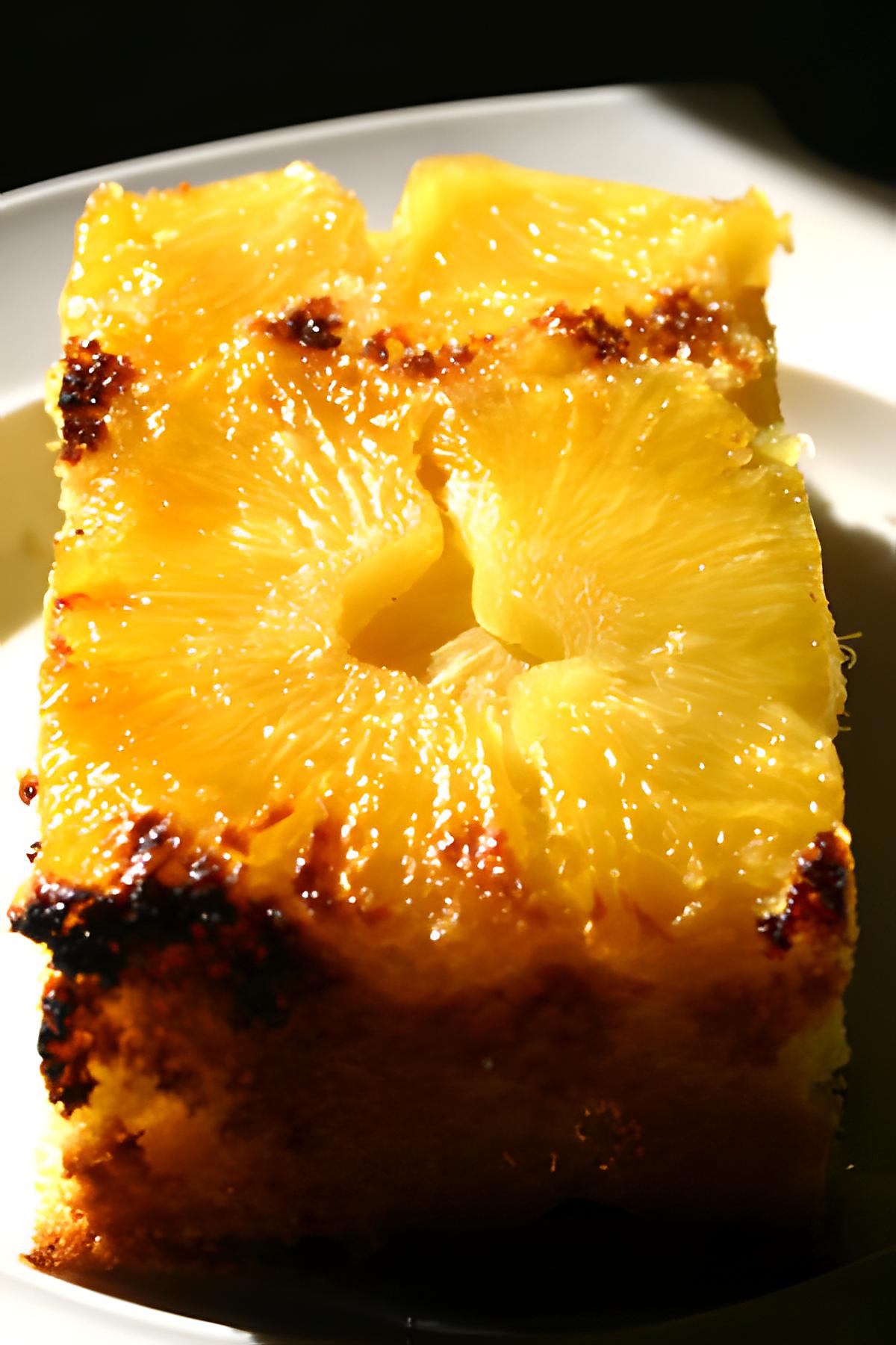 recette Gâteau à l'ananas