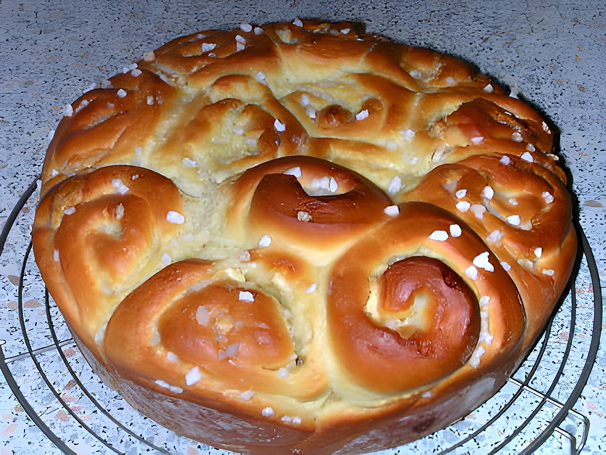 recette Brioche au sucre perlé et chocolat blanc