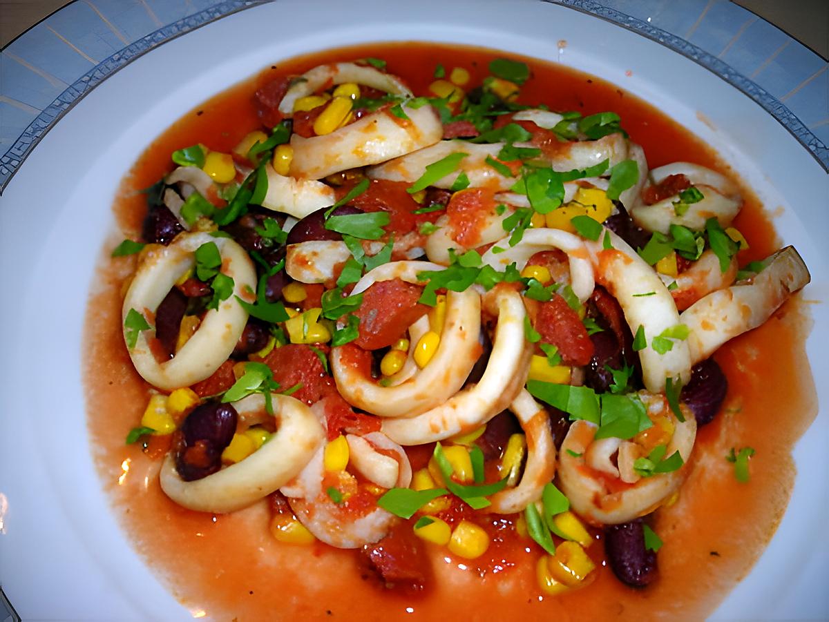 recette Calamars à la mexicaine