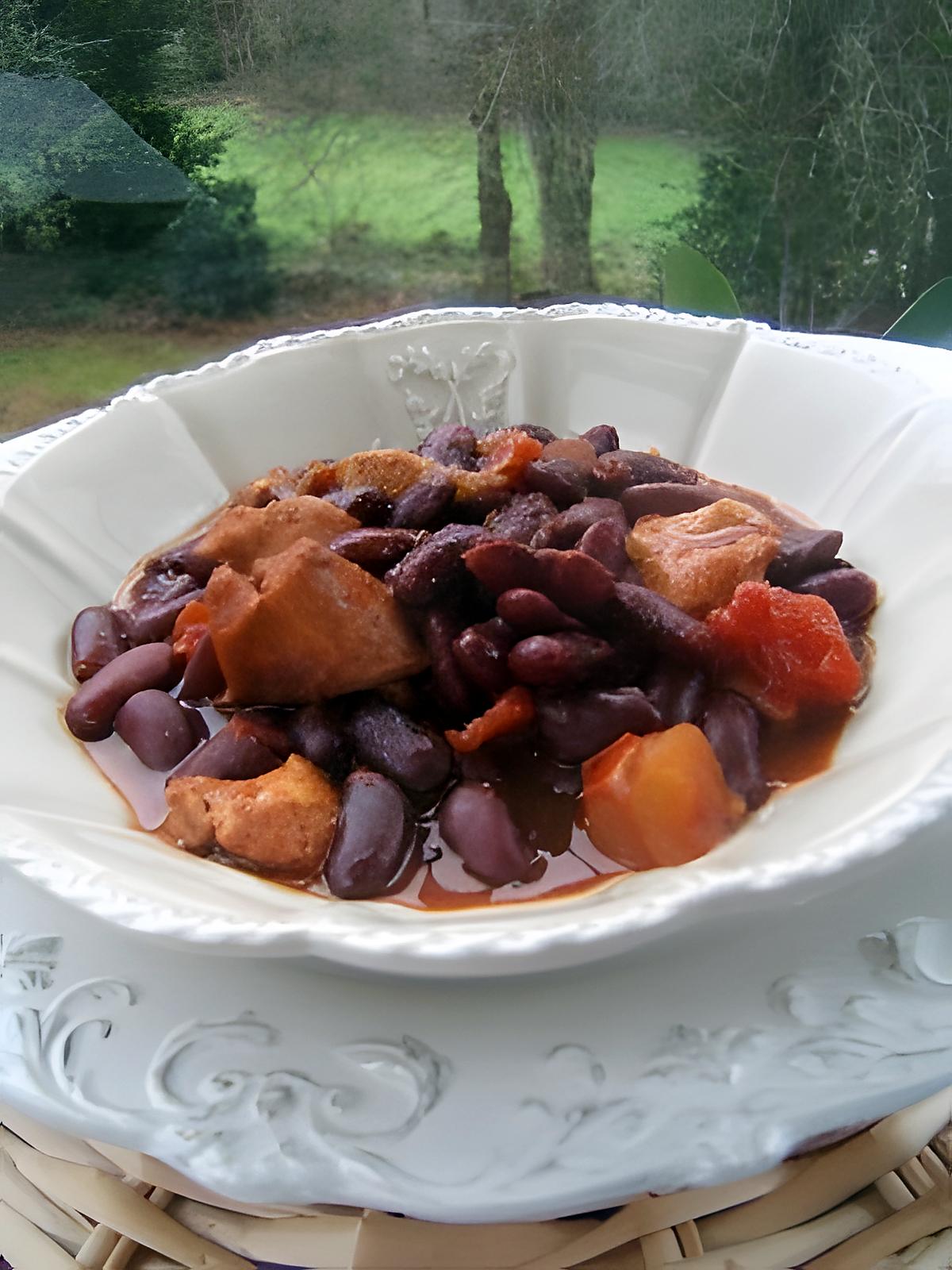 recette Chili con carne au poulet