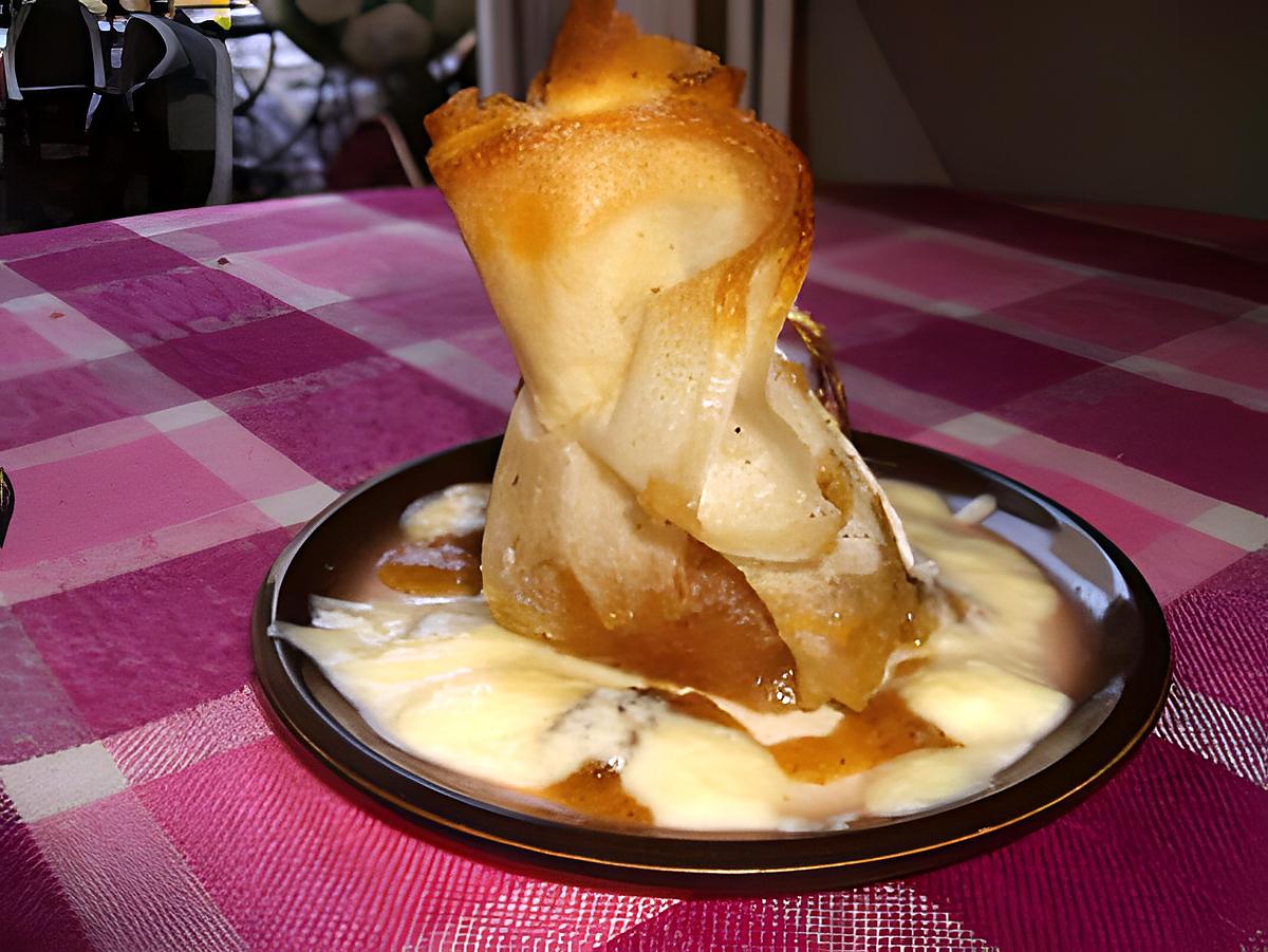 recette Pommes caramélisées dans sa brique.