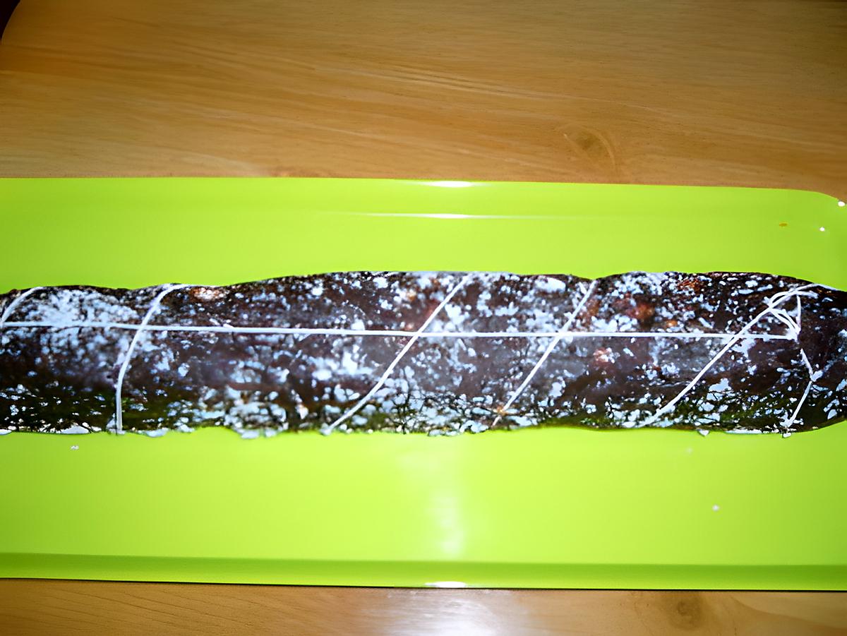 recette Saucisson au chocolat