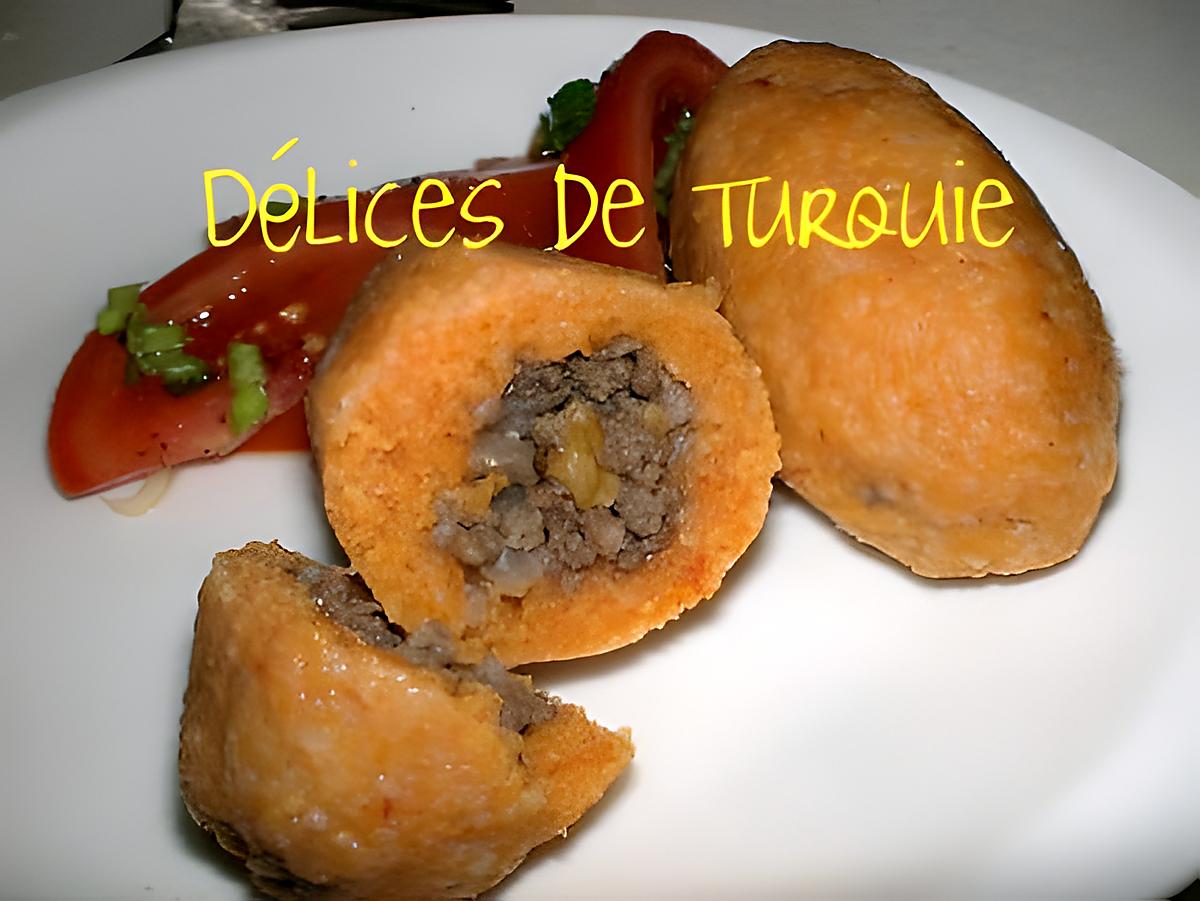 recette Köfte en croûte de Boulgour - Içli köfte