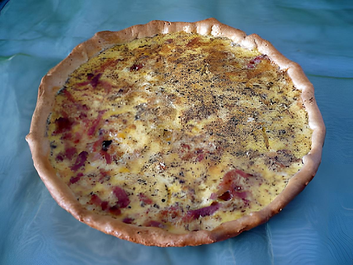 recette Quiche magret séché/lardons