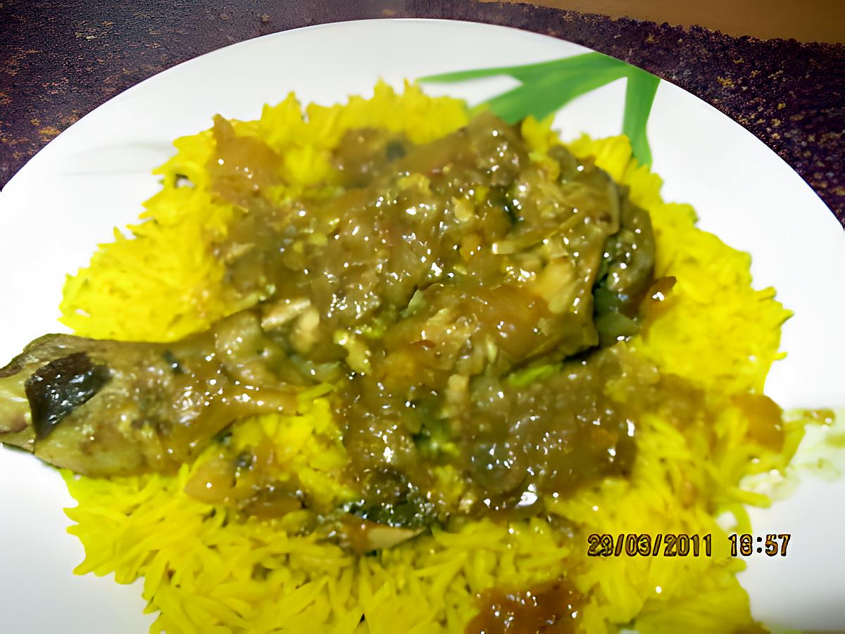 recette POULET AU CURRY