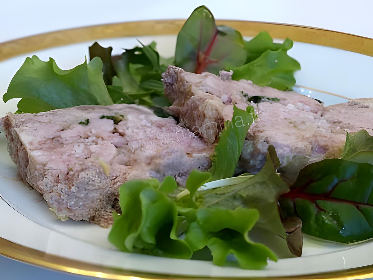 recette TERRINE DE RIS DE VEAU AUX LEGUMES