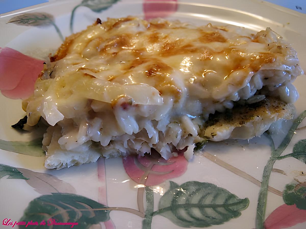 recette Filet de sole à la crème de champignon