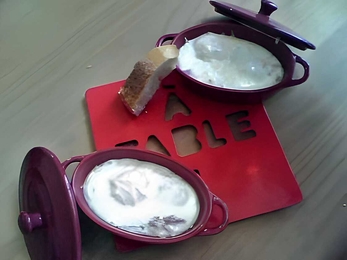 Recette d&amp;#39;Oeuf cocotte au jambon