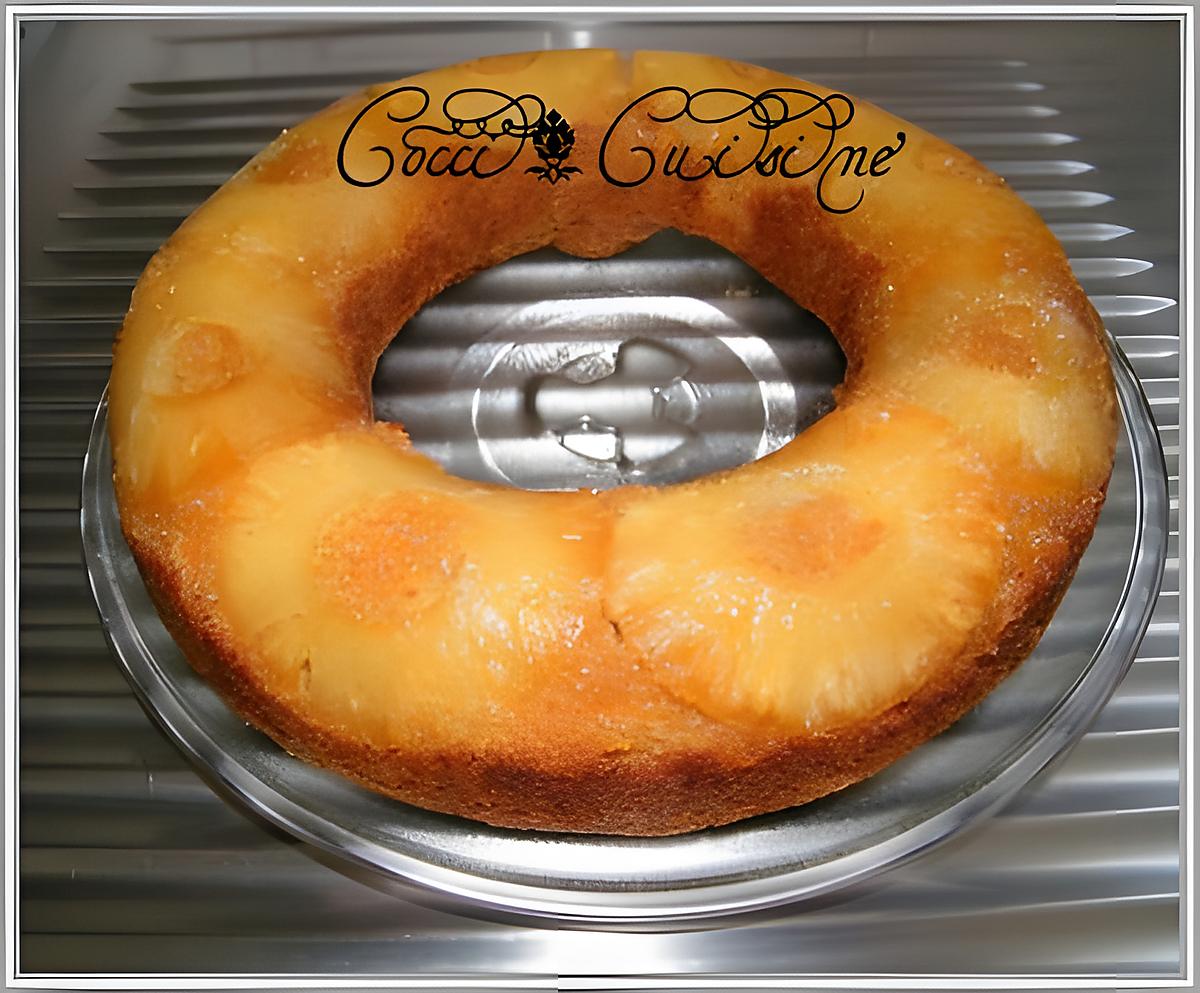 recette COURONNE A L'ANANAS FACON TATIN