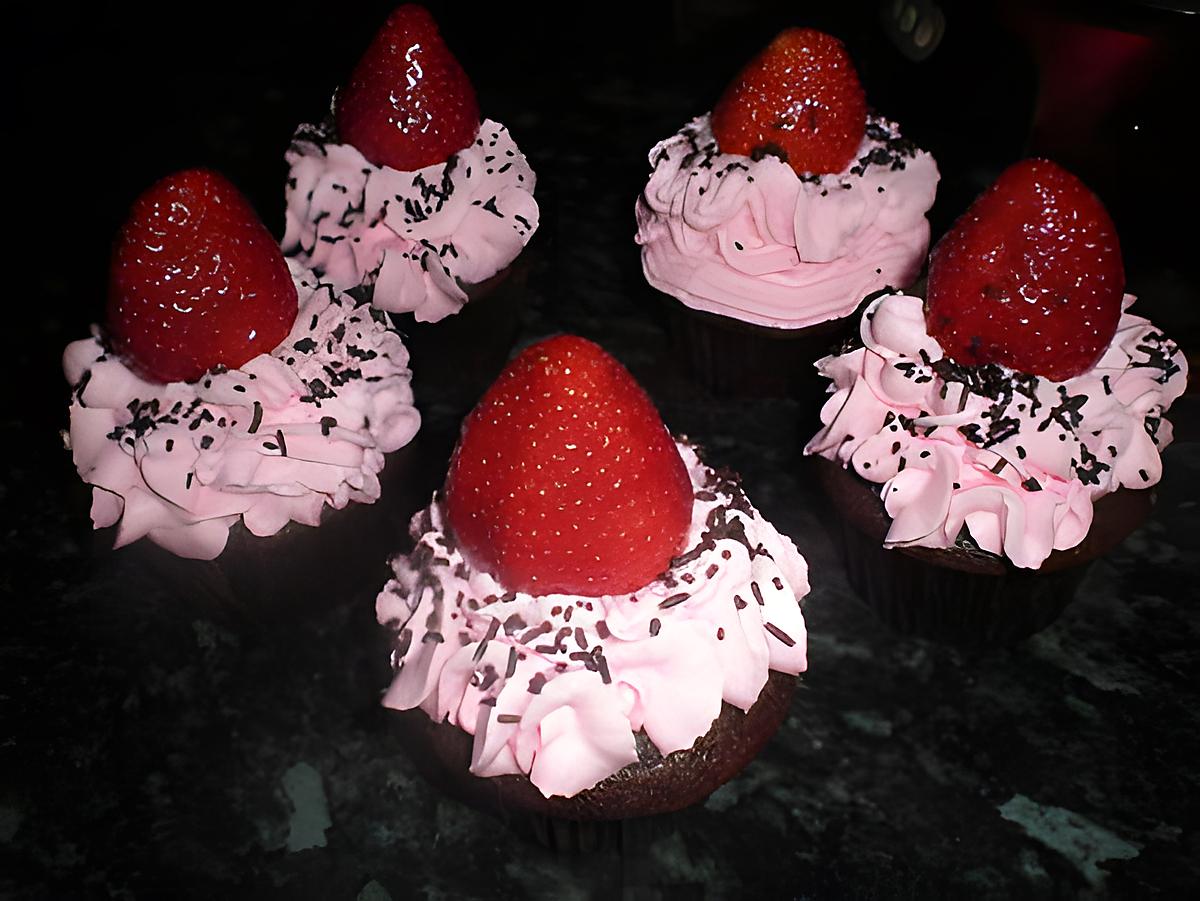 recette cupcake fraise