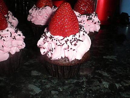 recette cupcake fraise