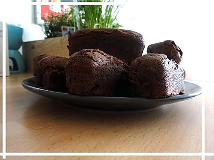 recette Mini-cakes extra fondants au chocolaaat