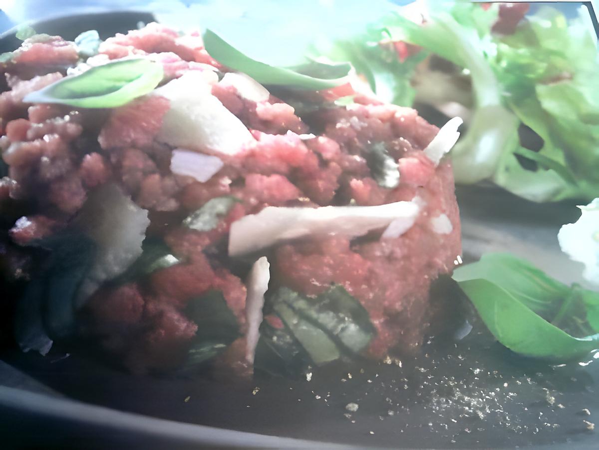 recette Tartare de boeuf à l'italienne