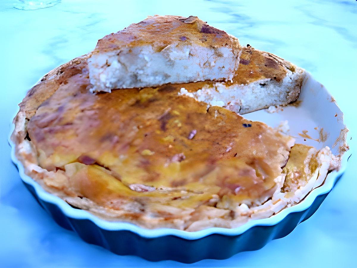 recette Quiche de purée de pommes de terre au saumon fumé