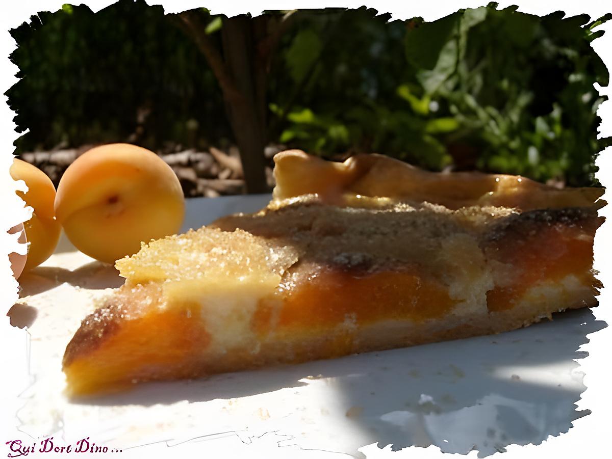 recette Tarte mousseuse aux abricots