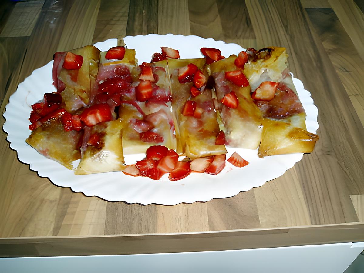 recette croustillants de fraises