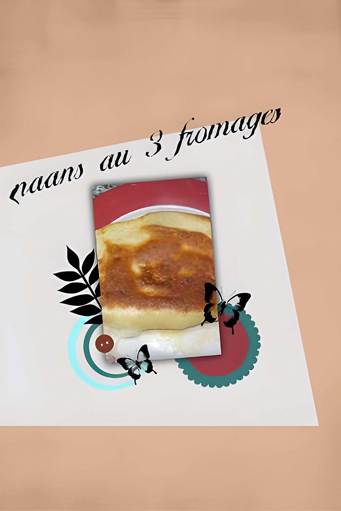 recette naans au 3 fromages