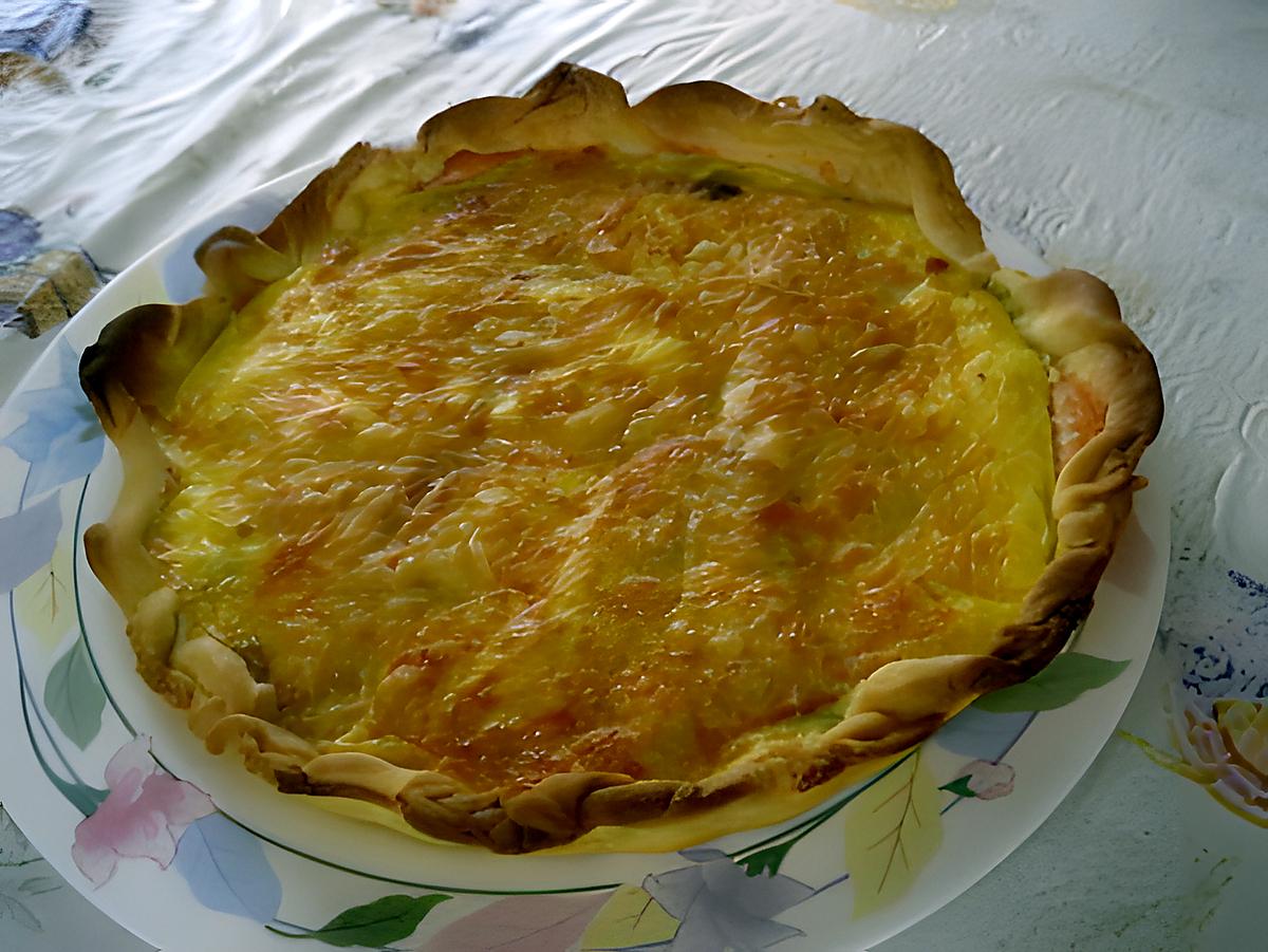 recette TARTE POIREAU SAUMON