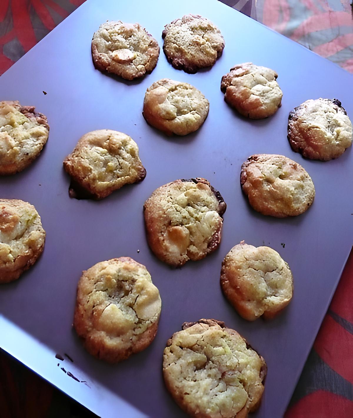 recette Cookies chocolat blanc & pistaches