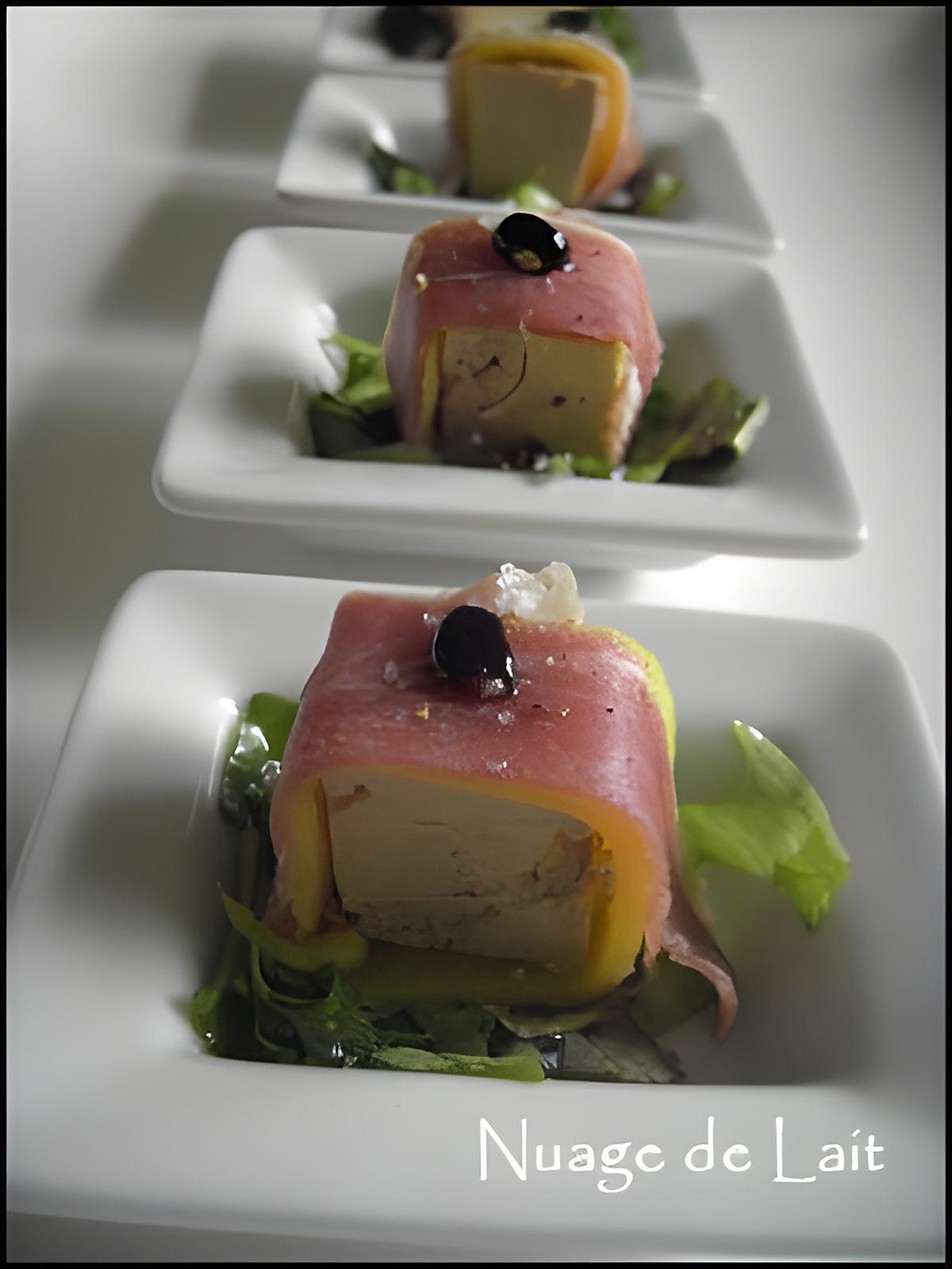 recette Sashimi de Foie Gras à la Mangue