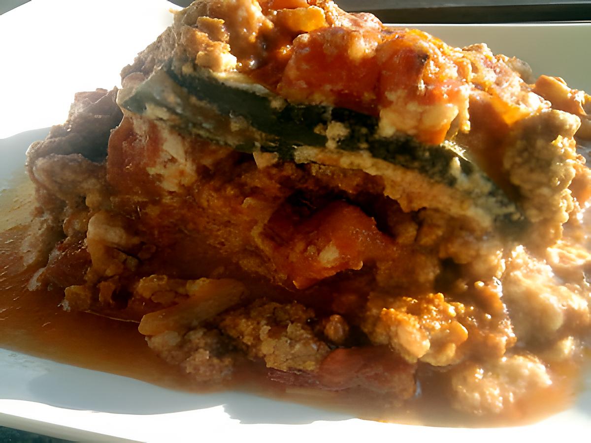 recette Moussaka de courgettes