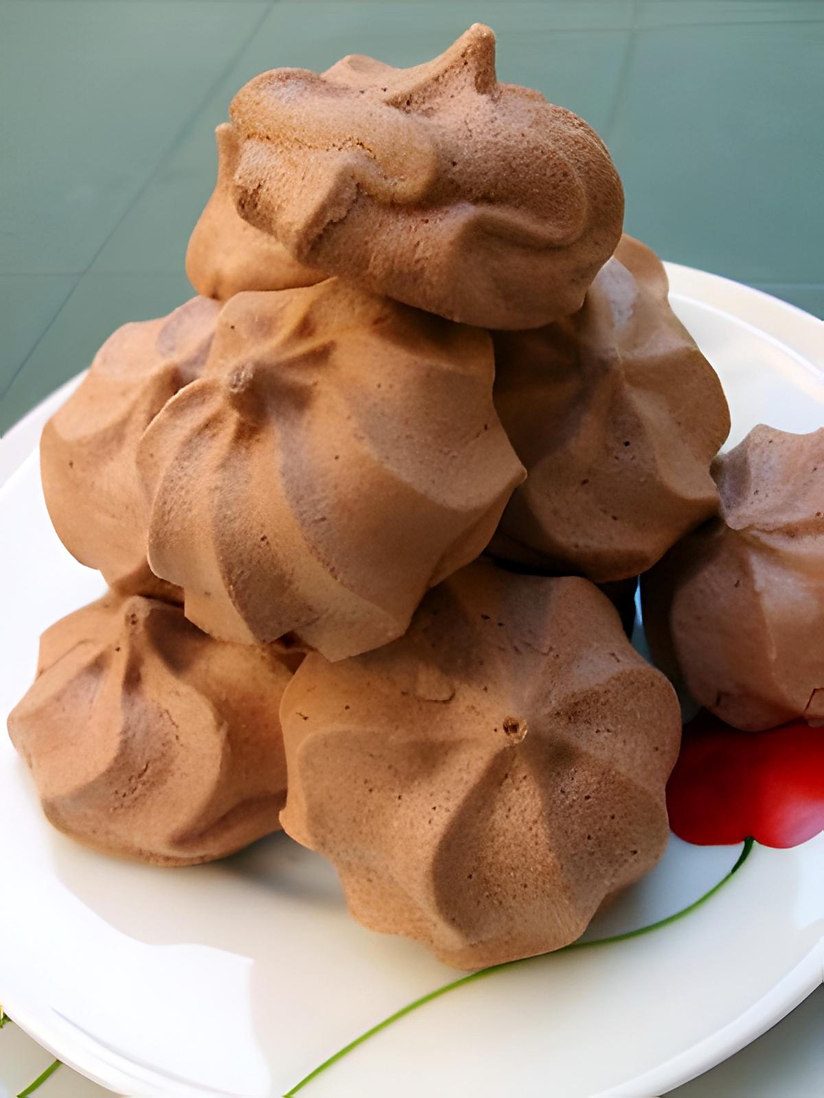 recette Meringues au chocolat