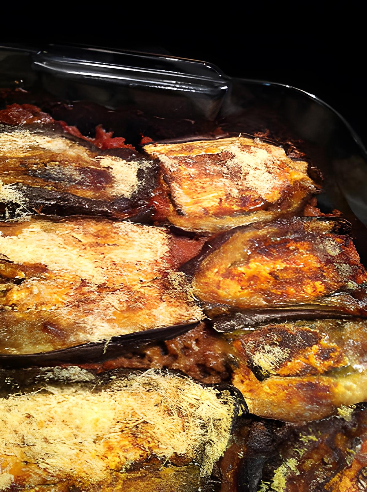 recette Gratin d'aubergines et viande hachée- vitesse TGV !