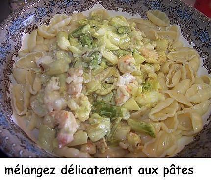 recette Clarines aux asperges et langoustines