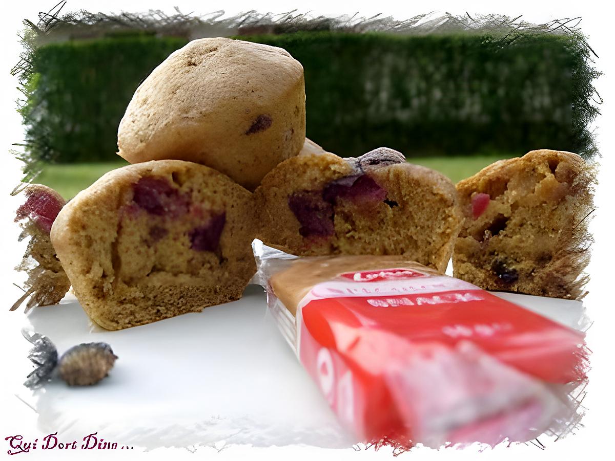 recette Muffins cerise / spéculoos & tonka